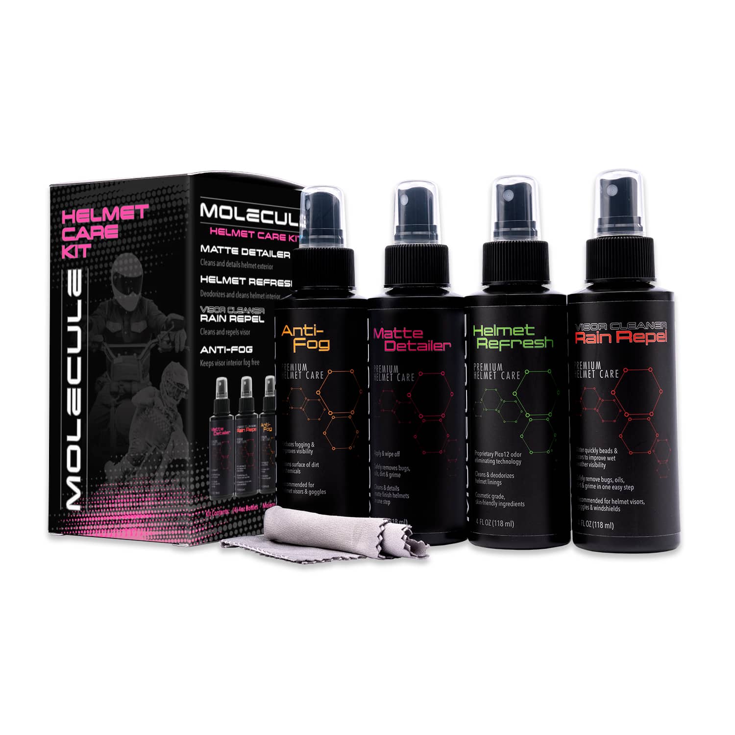 MOLECULE Matte Helmet Care Kit Molecule Australia